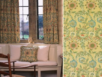 WILLIAM MORRIS CORNCOCKLE FABRIC